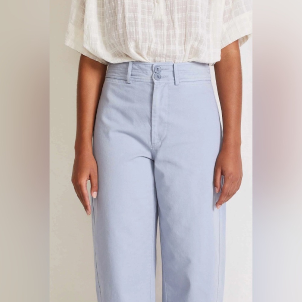 EUC Apiece Apart Mari Barrel Pants in Sky Blue - Picture 6 of 11